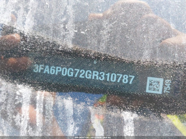 36357130 :رقم المزاد ، 3FA6P0G72GR310787 vin ، 2016 Ford Fusion S مزاد بيع