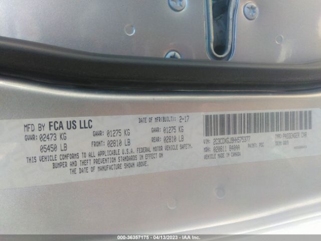 2C3CDXGJ9HH575377 Dodge Charger R/t Scat Pack
