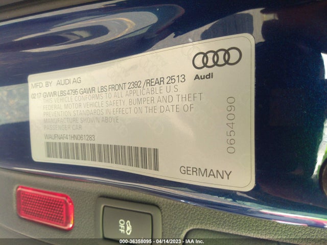 WAUFNAF41HN061283 Audi A4 Prestige