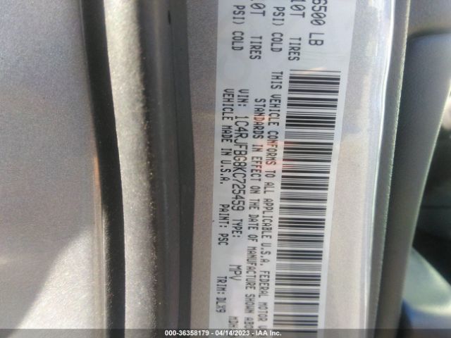 1C4RJFBG8KC725459 Jeep Grand Cherokee Limited