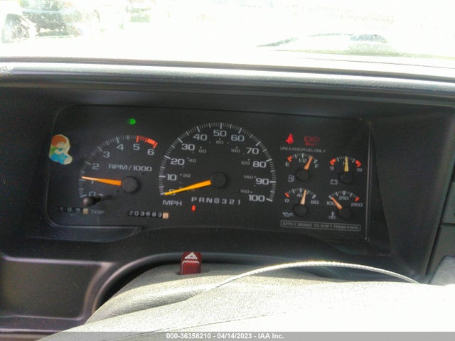 1996 CHEVROLET GMT-400 C1500 VIN: 1GCEC14R3TZ196897