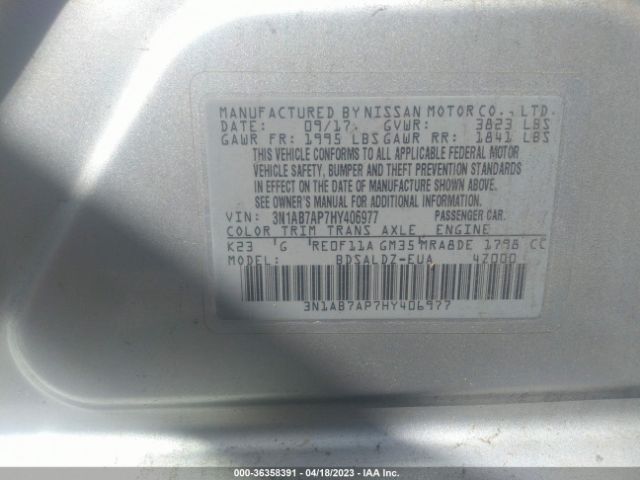 3N1AB7AP7HY406977 Nissan SENTRA SV