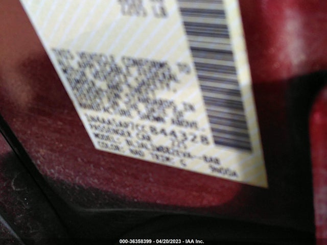 2012 NISSAN MAXIMA 3.5 SV W/SPORT PKG VIN: 1N4AA5AP7CC844328
