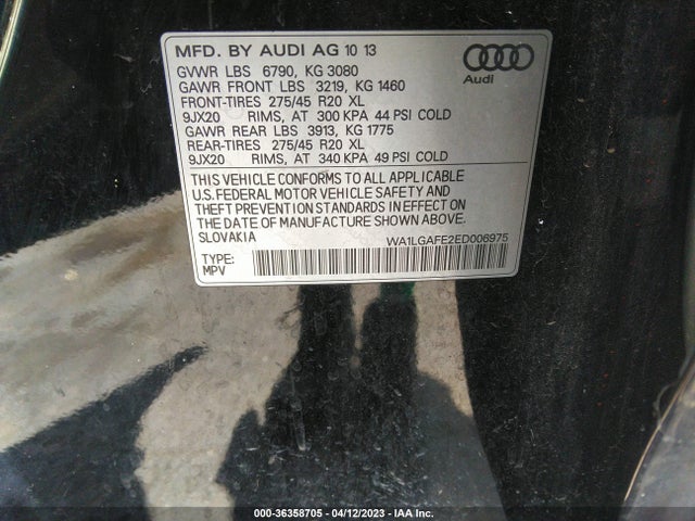 WA1LGAFE2ED006975 Audi Q7 3.0t Premium Plus