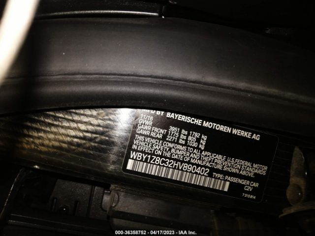 WBY1Z8C32HV890402 BMW I3