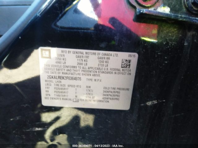 2GKALREK3F6364976 GMC Terrain Sle