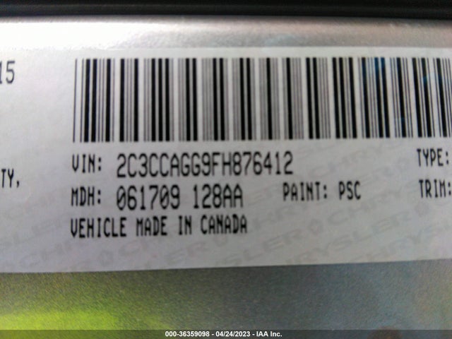 Chrysler 300 300s 2015 2C3CCAGG9FH876412 Image 9