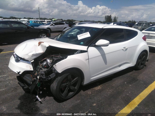 2013 HYUNDAI VELOSTER W/GRAY INT VIN: KMHTC6AD8DU101421