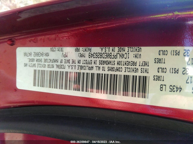 1C4NJPFB0ED826349 Jeep Patriot Latitude
