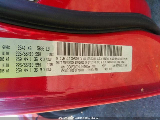 3C4PDDGG4JT449859 Dodge Journey Crossroad