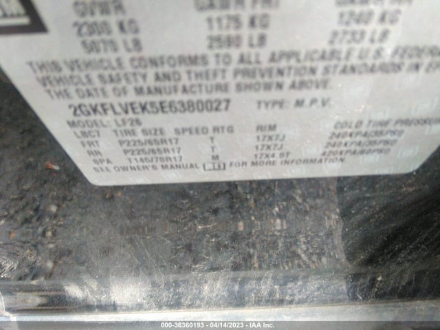GMC Terrain Sle 2014 2GKFLVEK5E6380027 Image 9