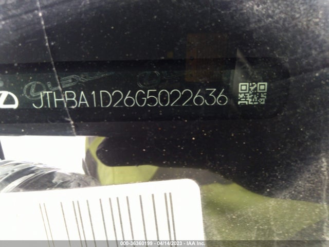 JTHBA1D26G5022636 Lexus IS 200T