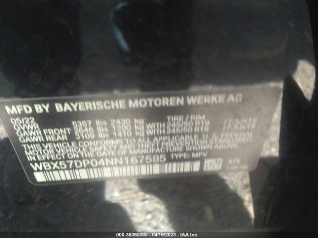 WBX57DP04NN167585 BMW X3 Xdrive30i