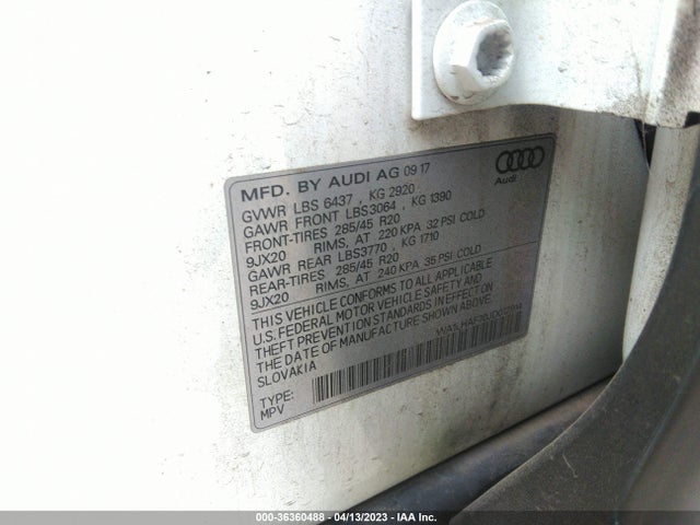 WA1LHAF70JD012914 Audi Q7 Premium Plus