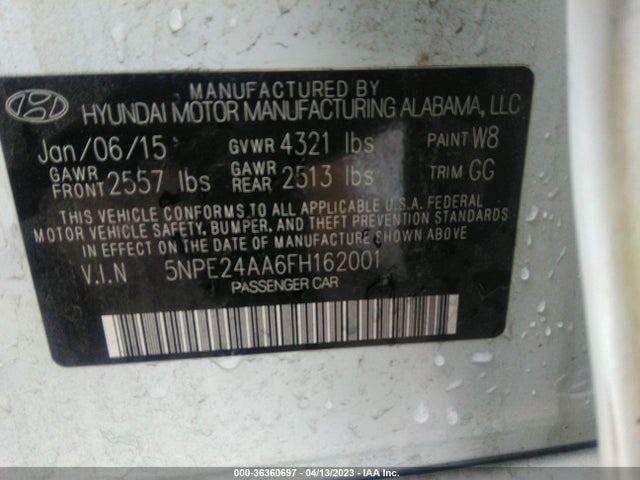 Hyundai SONATA ECO 2015 5NPE24AA6FH162001 Image 20