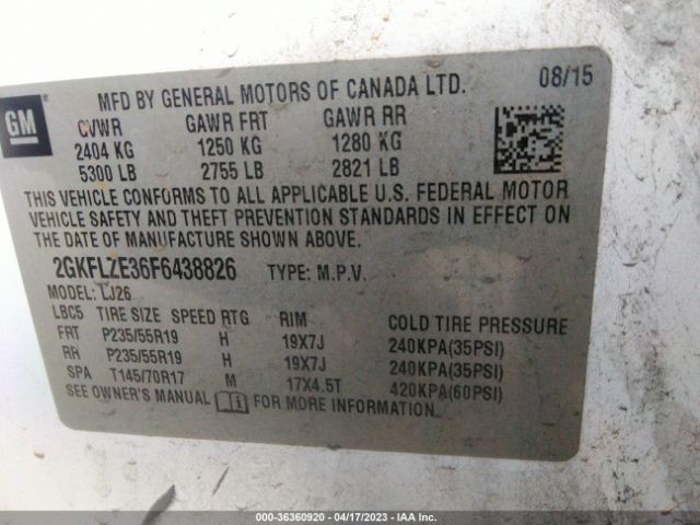 2GKFLZE36F6438826 GMC Terrain Denali