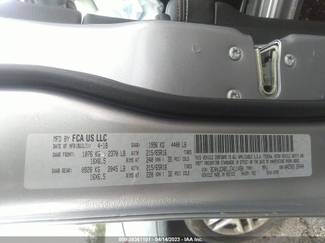 3C4NJCAB1JT411450 Jeep Compass Sport