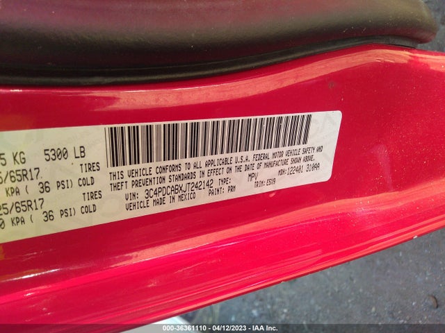 Dodge JOURNEY SE 2018 3C4PDCABXJT242142 Image 9