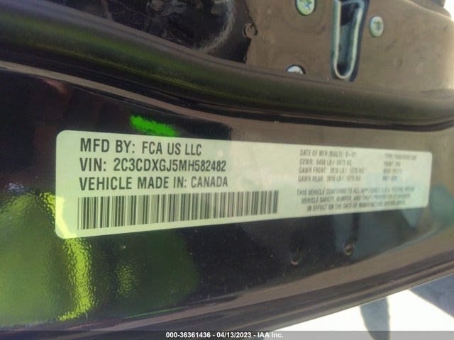 Dodge Charger Scat Pack 2021 2C3CDXGJ5MH582482 Image 9