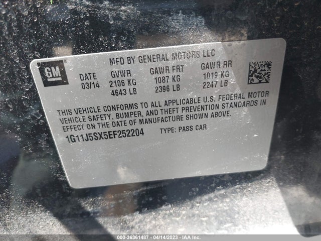 Chevrolet MALIBU LTZ 2014 1G11J5SX5EF252204 Image 10