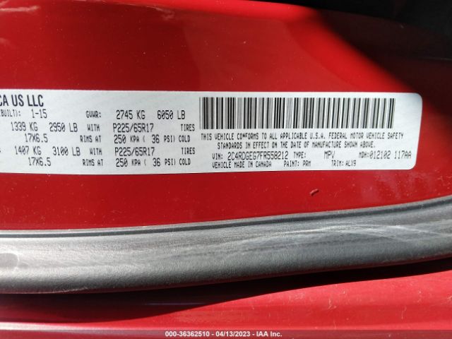 2C4RDGEG7FR558212 Dodge Grand Caravan R/t