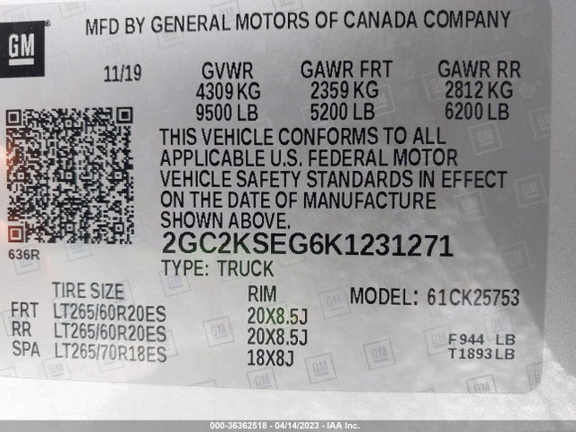 Chevrolet Silverado 2500hd Lt 2019 2GC2KSEG6K1231271 Image 9