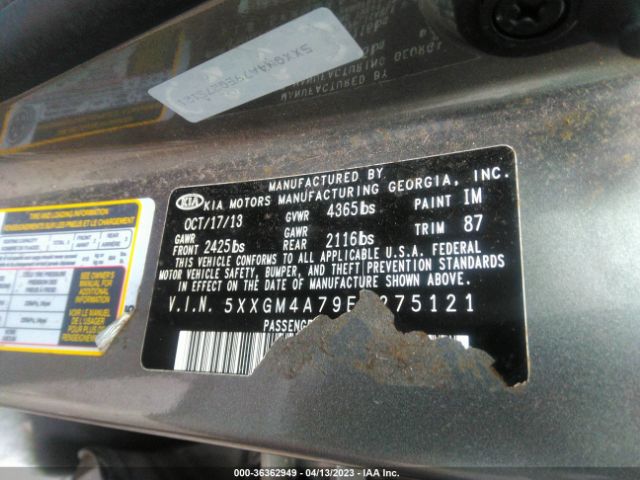 5XXGM4A79EG275121 KIA Optima Lx