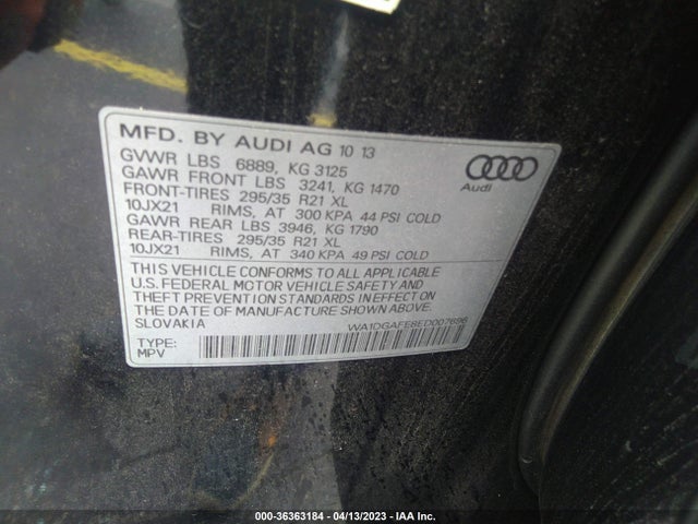 WA1DGAFE8ED007696 Audi Q7 3.0t S Line Prestige