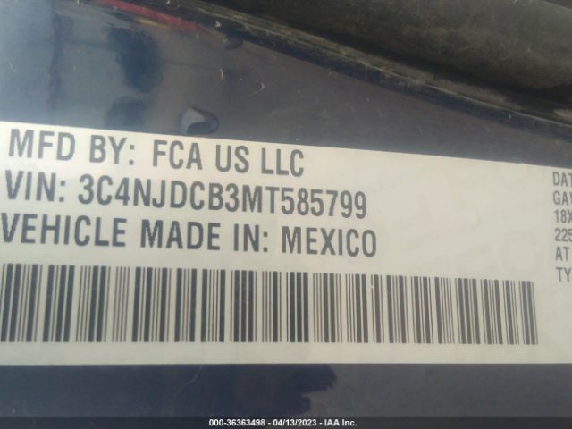 3C4NJDCB3MT585799 Jeep Compass Limited