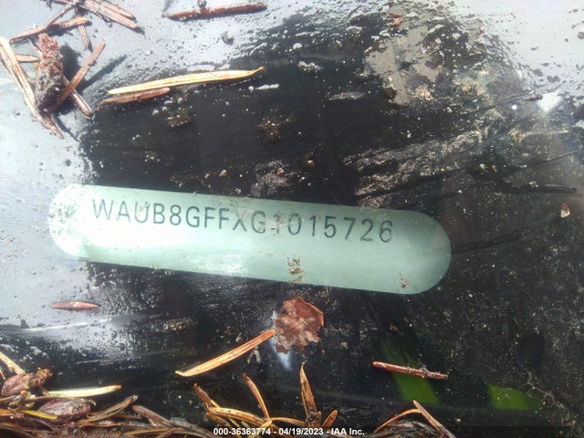 WAUB8GFFXG1015726 Audi A3 2.0t Premium