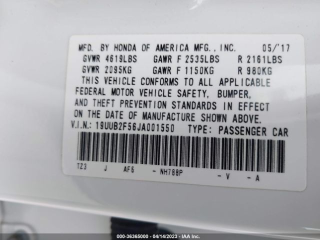 19UUB2F56JA001550 Acura Tlx W/technology Pkg
