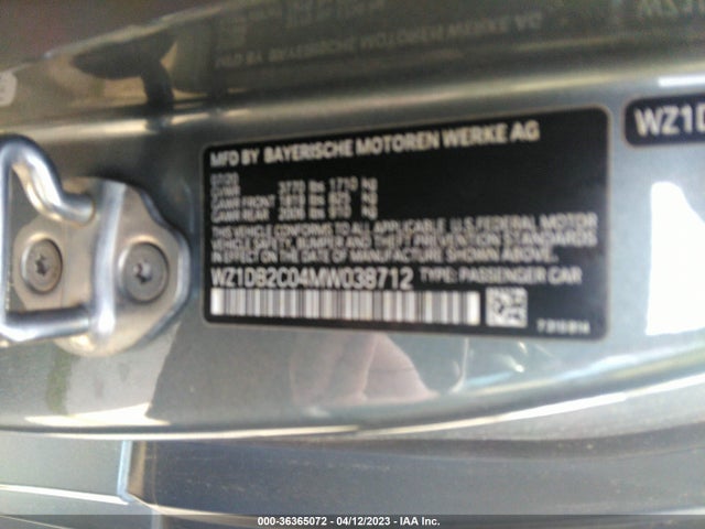 Toyota Gr Supra 2.0 2021 WZ1DB2C04MW038712 Image 9