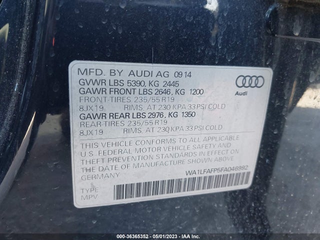 WA1LFAFP5FA046992 Audi Q5 Premium Plus