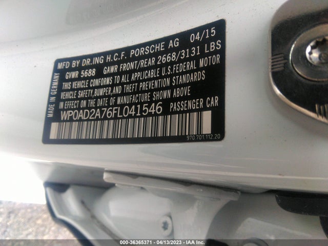 WP0AD2A76FL041546 Porsche Panamera S E-hybrid