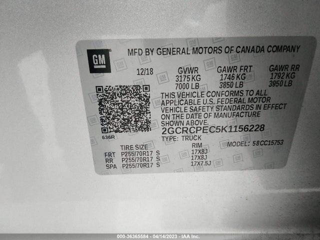Chevrolet Silverado 1500 Ld Lt 2019 2GCRCPEC5K1156228 Image 9