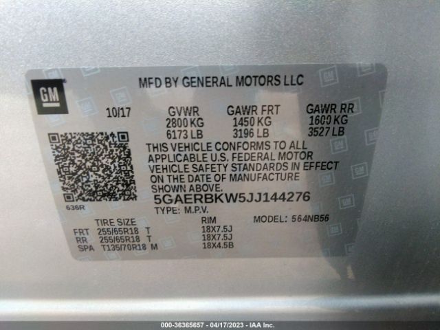 5GAERBKW5JJ144276 Buick Enclave Essence
