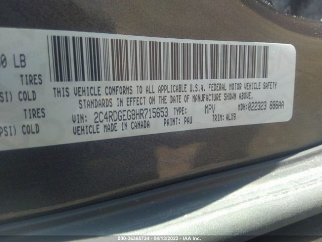 2C4RDGEG8HR715653 Dodge Grand Caravan Gt