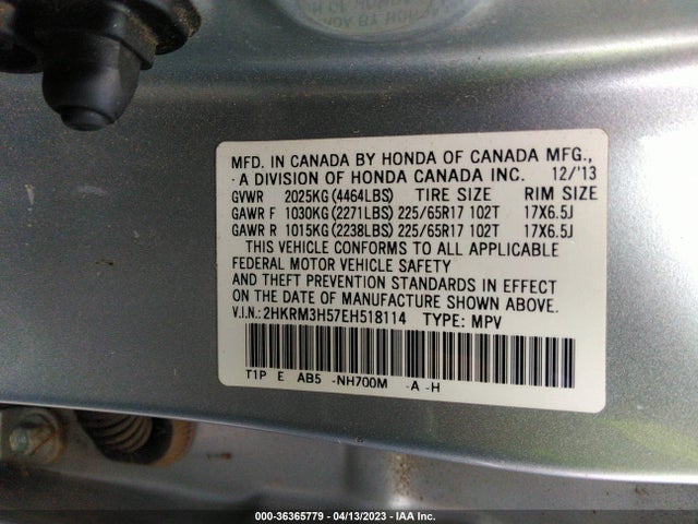 Honda CR-V EX 2014 2HKRM3H57EH518114 Image 9