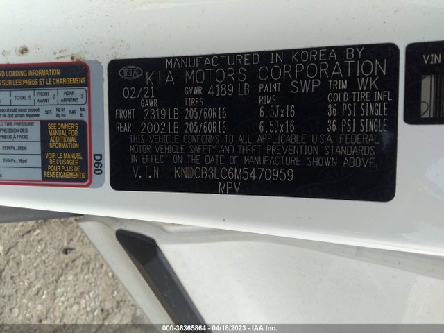 KIA Niro Lxs 2021 KNDCB3LC6M5470959 Image 10