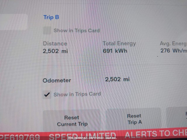 7SAYGDEE0PF619769 Tesla Model Y Long Range