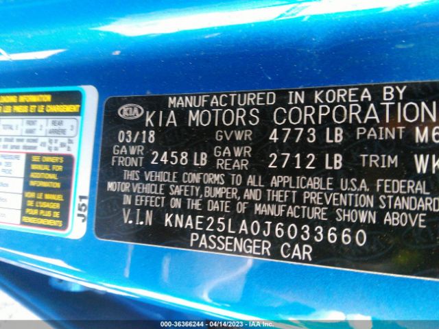 KNAE25LA0J6033660 KIA Stinger Premium
