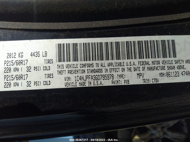 Jeep Patriot Latitude 2016 1C4NJPFA3GD795978 Image 10
