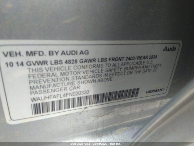 WAUHFAFL4FN020320 Audi A4 Premium Plus