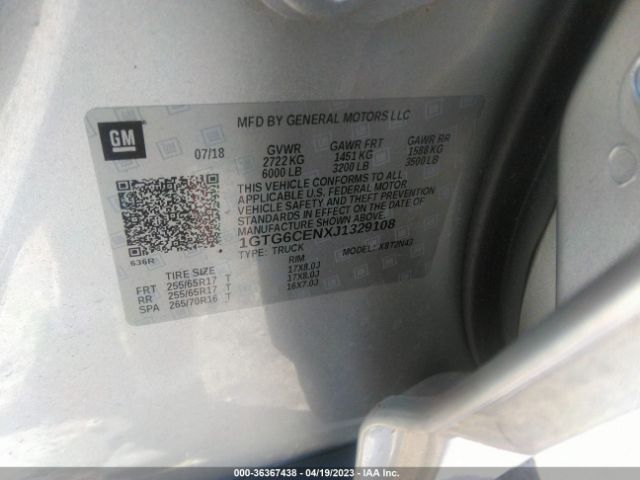 1GTG6CENXJ1329108 GMC Canyon 4wd Sle