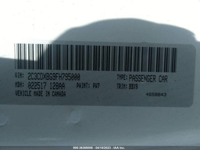 Dodge Charger Se 2015 2C3CDXBG9FH795000 Image 9