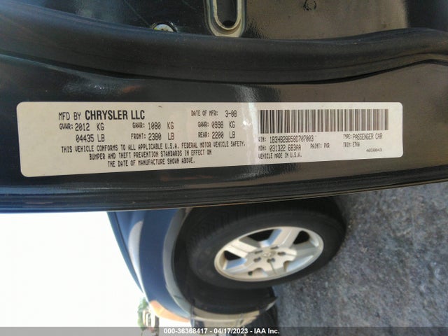 2008 DODGE CALIBER SE VIN: 1B3HB28B58D707003