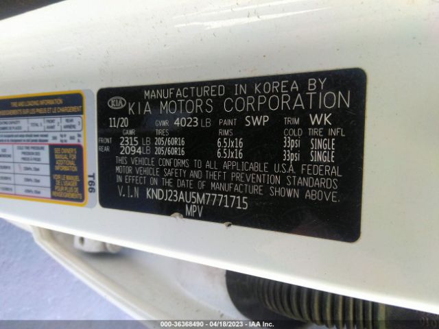 KNDJ23AU5M7771715 KIA SOUL S