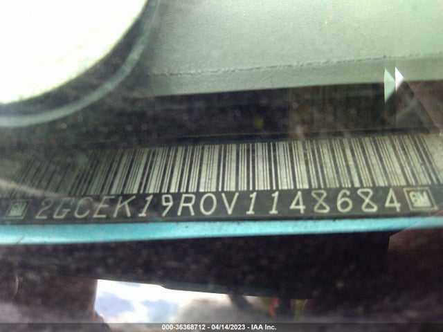 1997 CHEVROLET C/K 1500 VIN: 2GCEK19R0V1148684