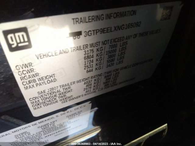 3GTP9EELXNG165092 GMC Sierra 1500 Limited At4