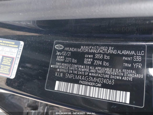 Hyundai ELANTRA SEL 2021 5NPLM4AG3MH024063 Image 10
